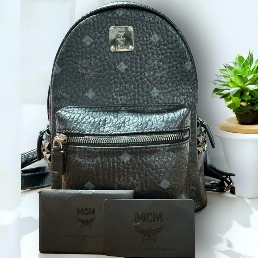 MCM - STARK SIDE STUDS BACKPACK IN VISETOS